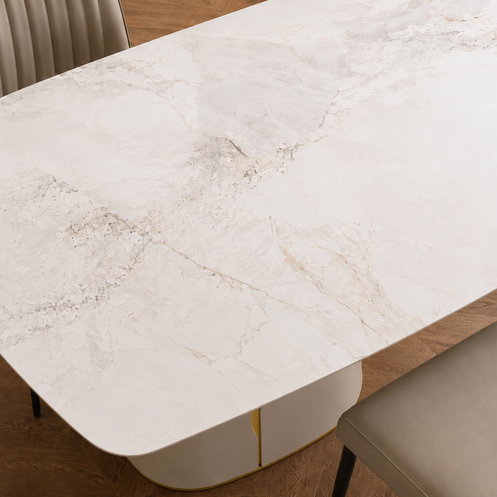 ANDRIN Contemporary Two-Tone Dining Table