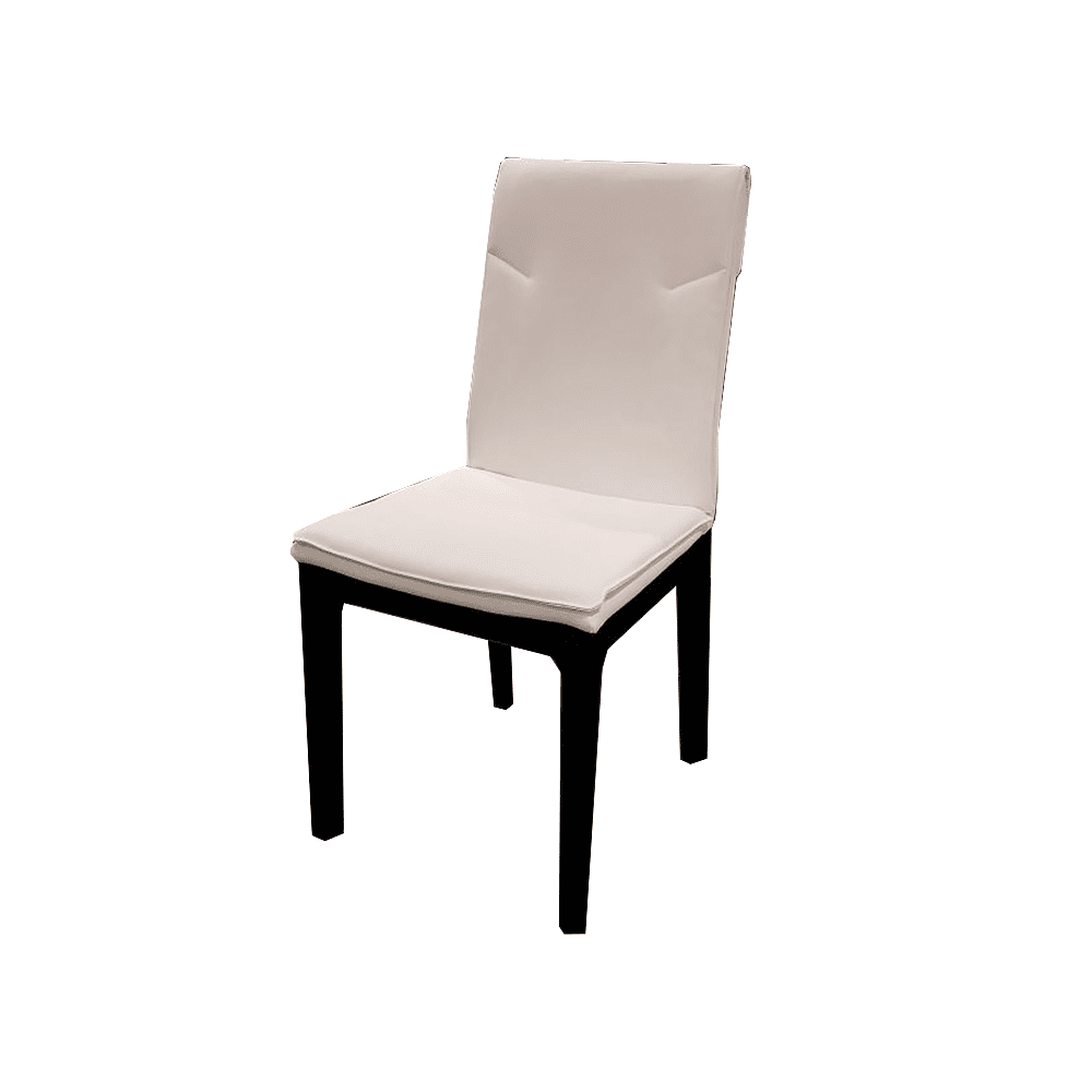 PALEN Solid Walnut Dining Chairs White