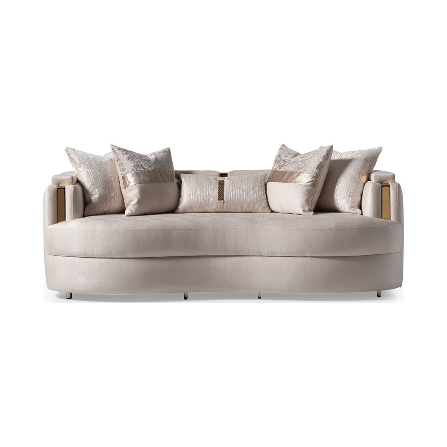 CARMELA Almond Gold Sofa - Michael Amini