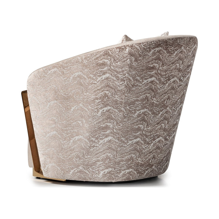 CARMELA Almond Gold Accent Chair - Michael Amini