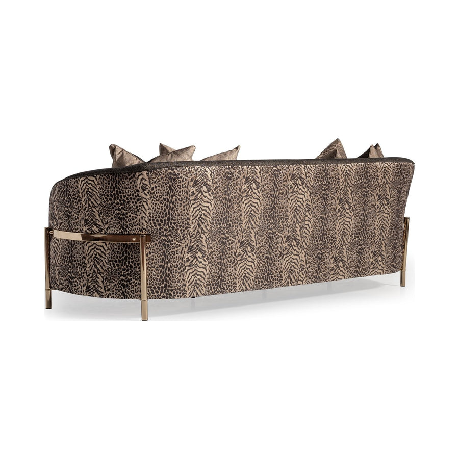 LISBON Gold Fabric Sofa - Michael Amini