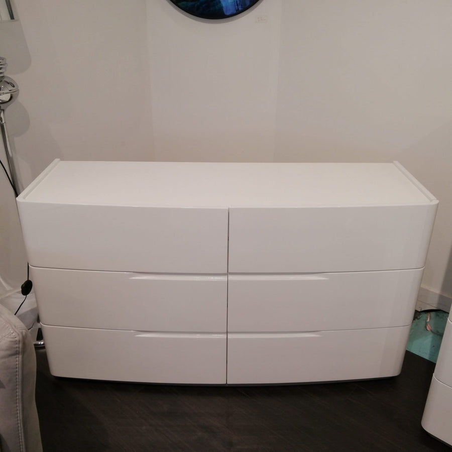ANGELA White 6-Drawer Dresser