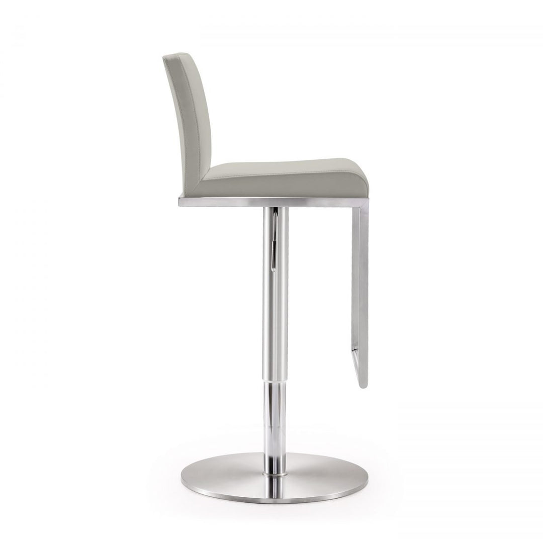 LAURIE Leather Swivel Bar Stool