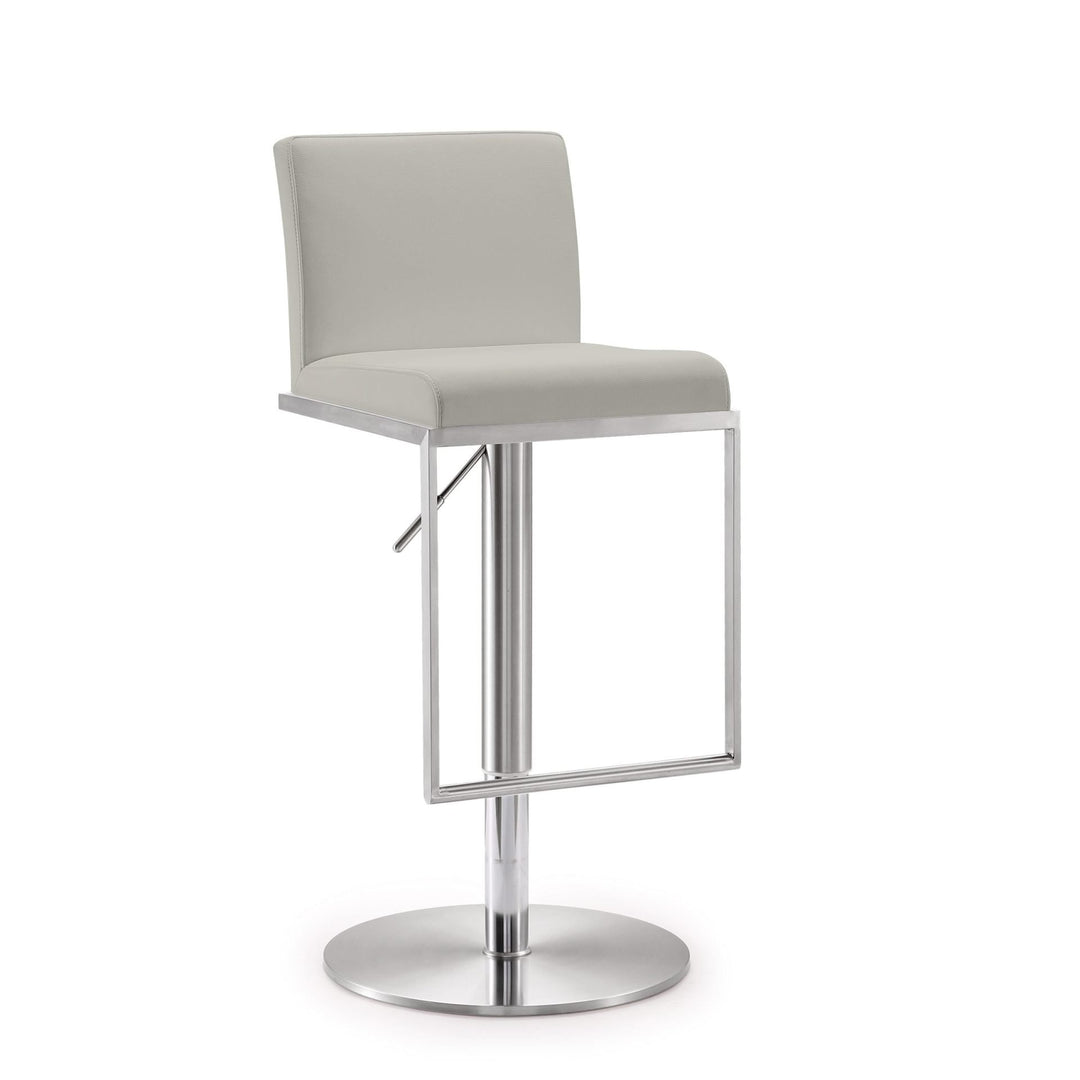 LAURIE Leather Swivel Bar Stool