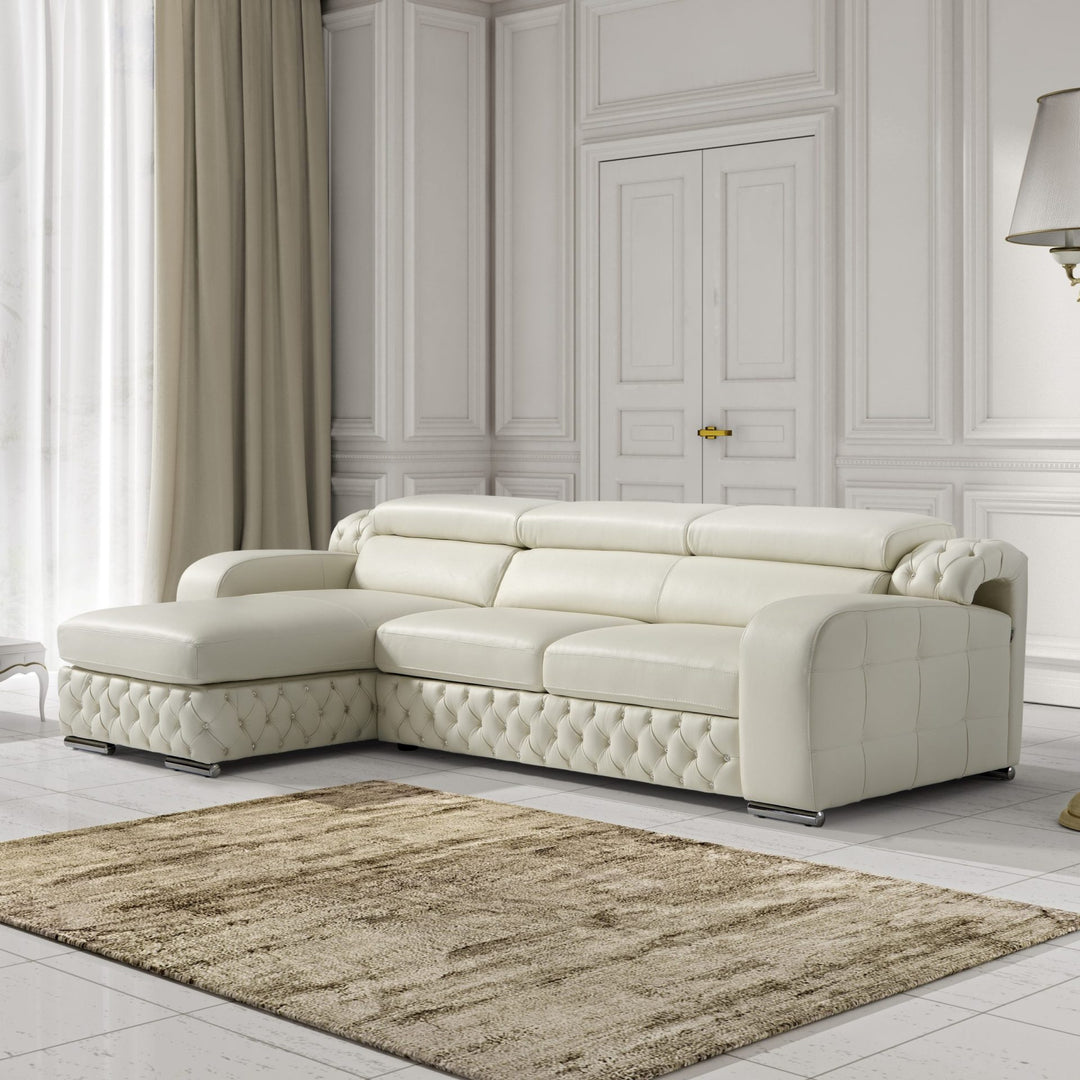 ASTER Full Leather Sliding Sectional - NT Concepts Italia Left