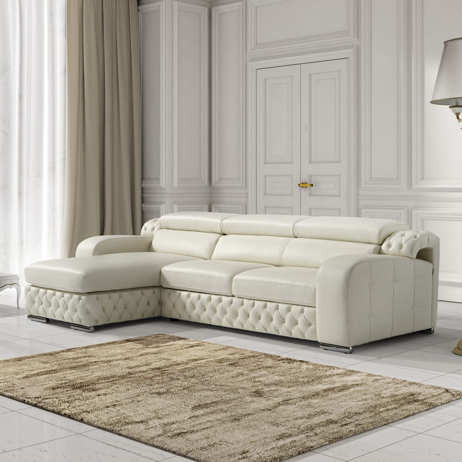 ASTER Full Leather Sliding Sectional - NT Concepts Italia Left