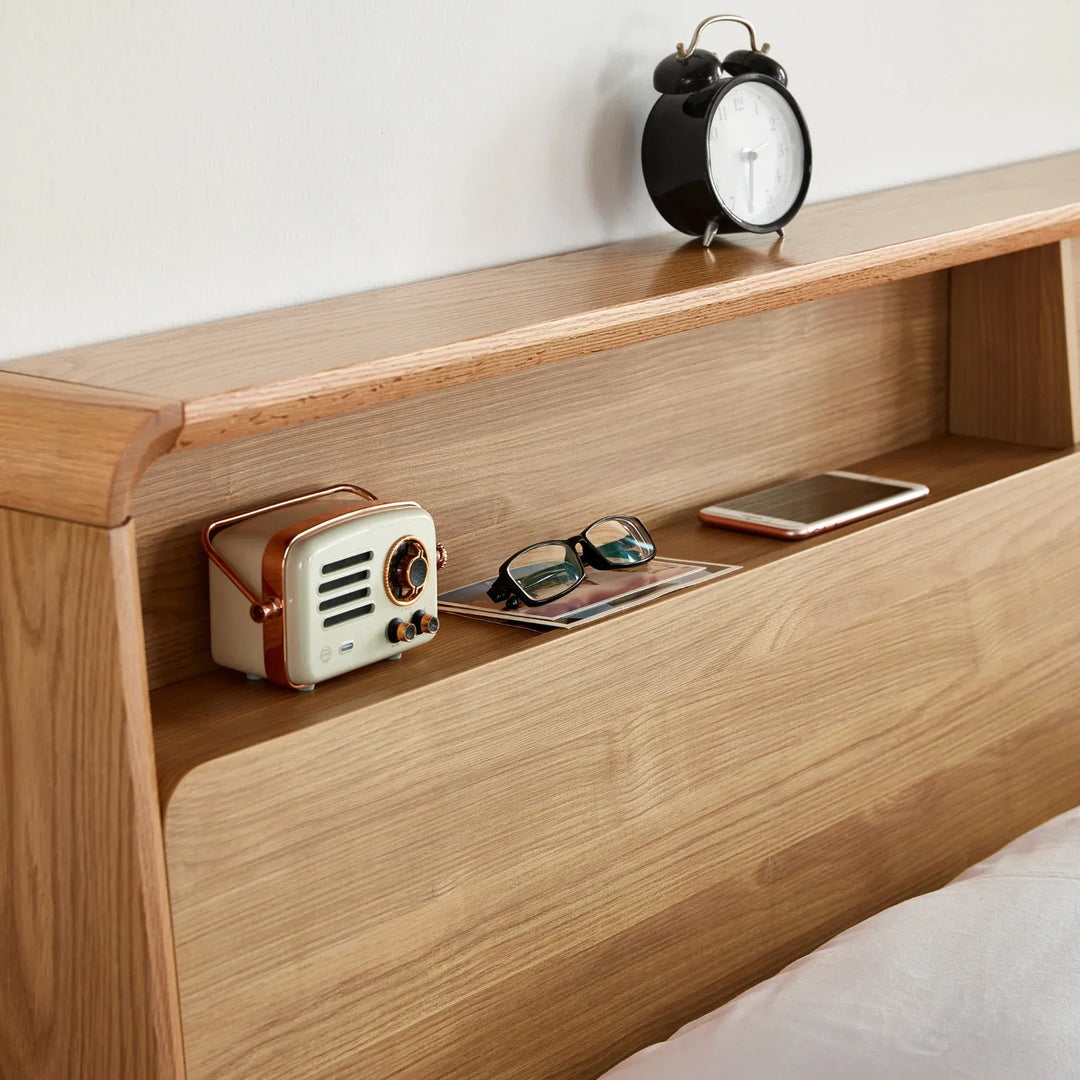 LINDEN Oak Frame Storage Bed