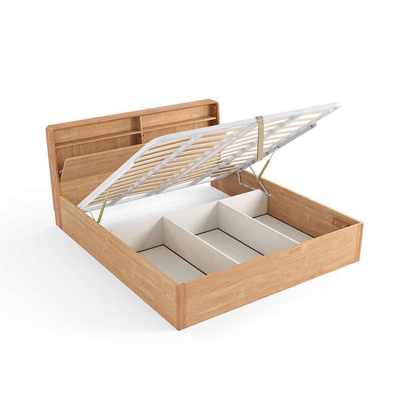 LINDEN Oak Frame Storage Bed