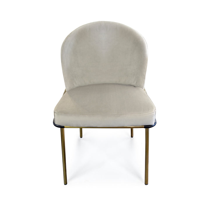 PICALLO Velvet Dining Chair Gray