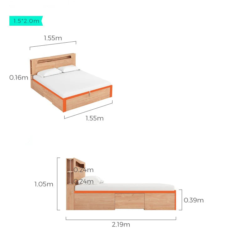 AVON Queen Bed with Drawers
