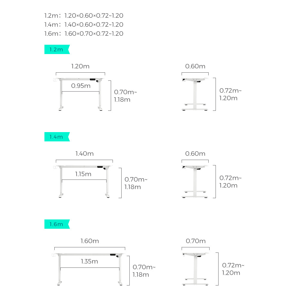 EMMETT Smart Tech Adjustable Desk