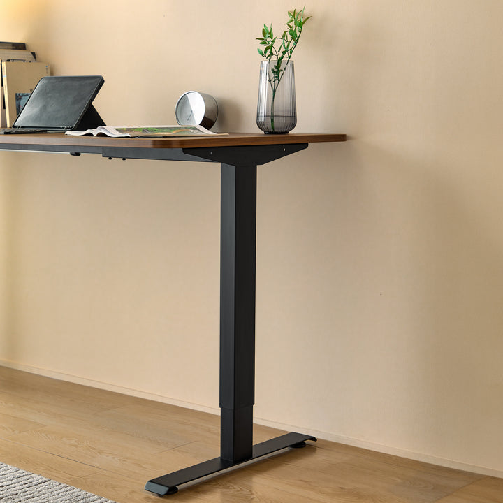 FINN Adjustable Electric Walnut Standing Desk