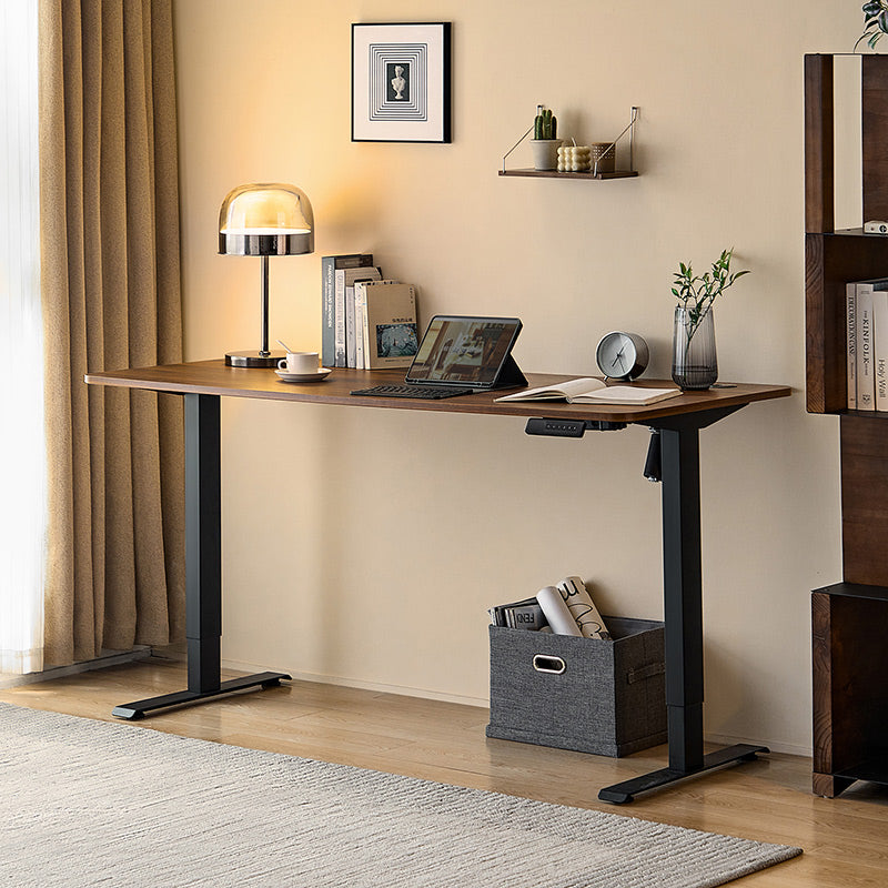 FINN Adjustable Electric Walnut Standing Desk
