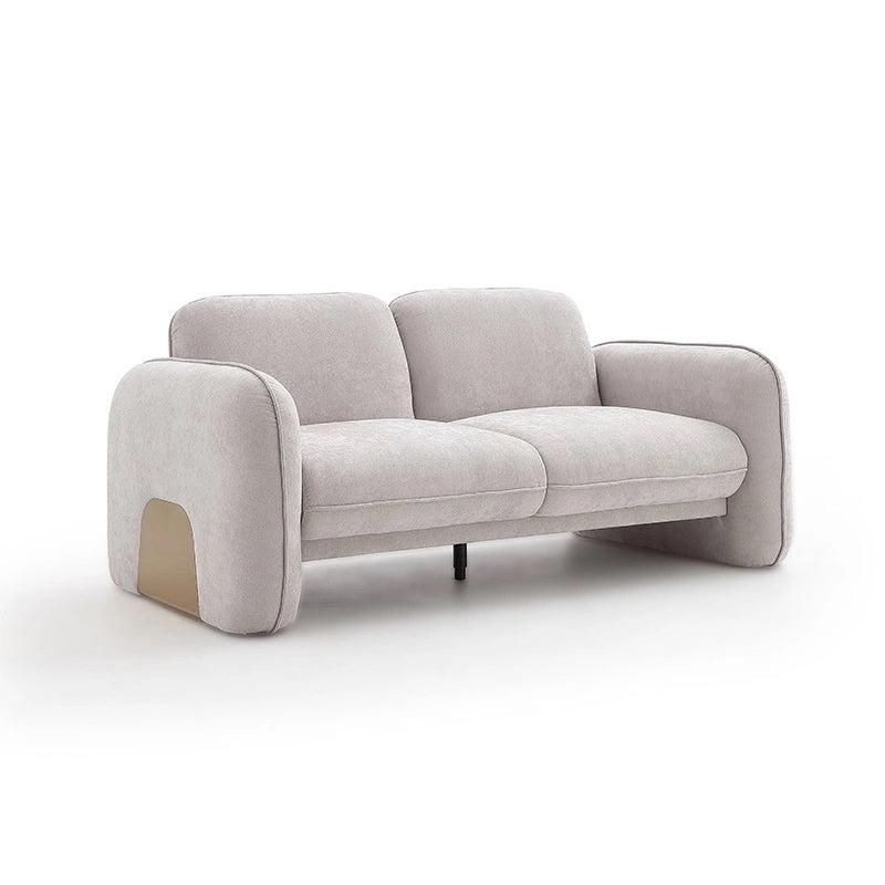 VALENCIA Light Grey Fabric Sofa