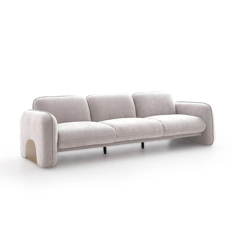 VALENCIA Light Grey Fabric Sofa