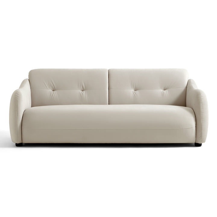 BOSTON 2 Seat Greige Velvet Sofa