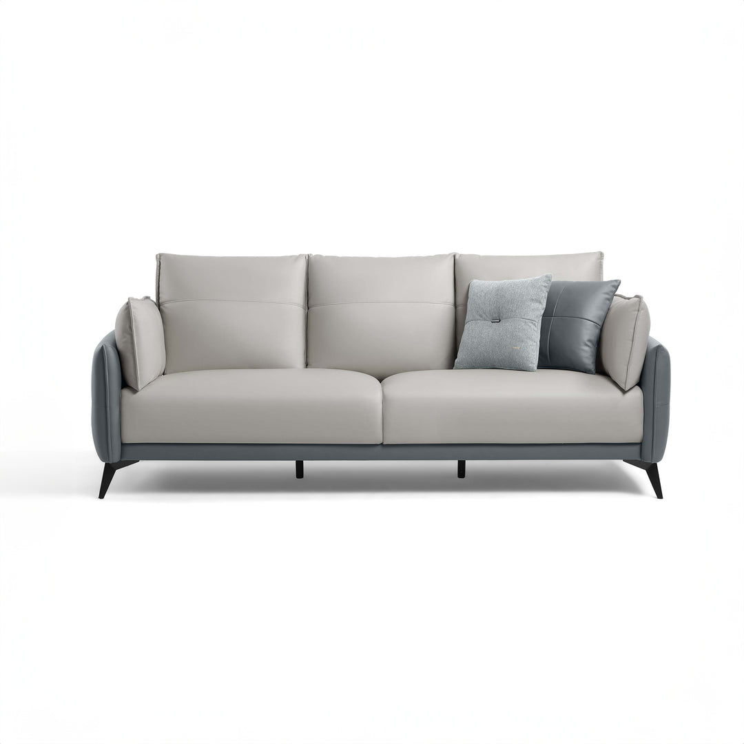 PAIGE Comfort Leathaire Sofa Grey