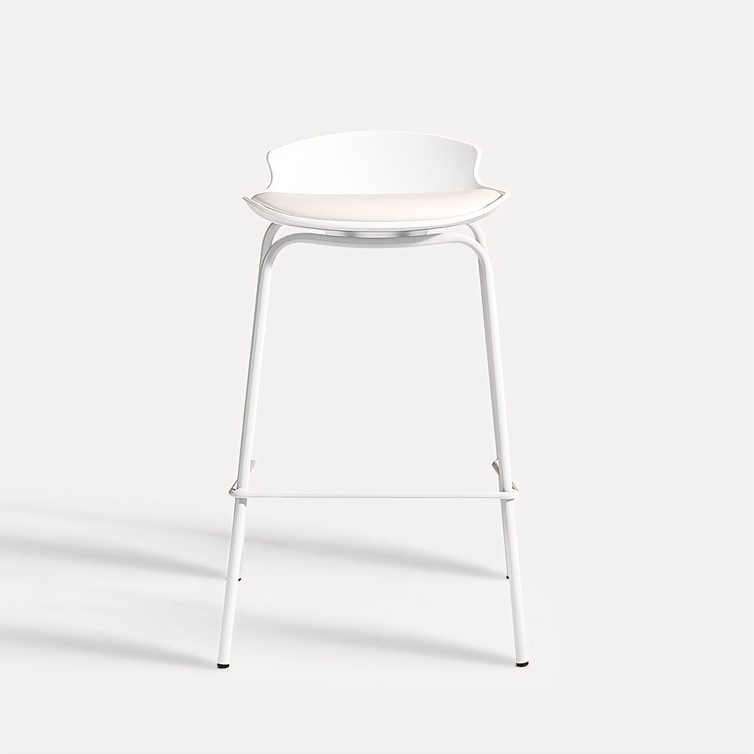 WINSTON Minimalist White Bar Stool