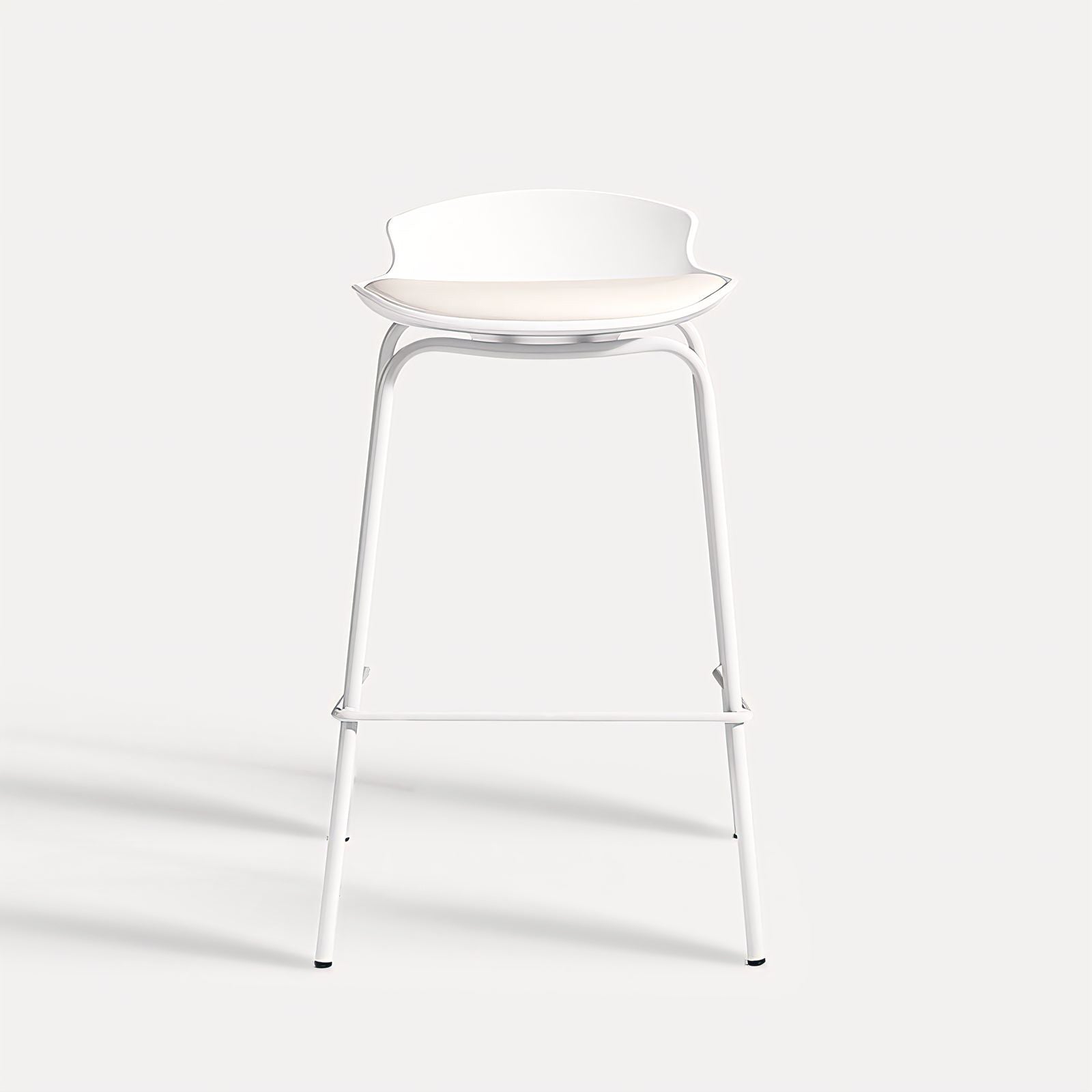 WINSTON Minimalist White Bar Stool – Home Quarters Furnishings
