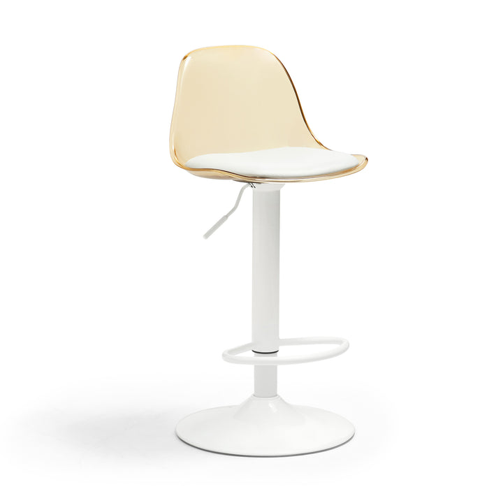 ELLA Transparent Counter Stool Amber