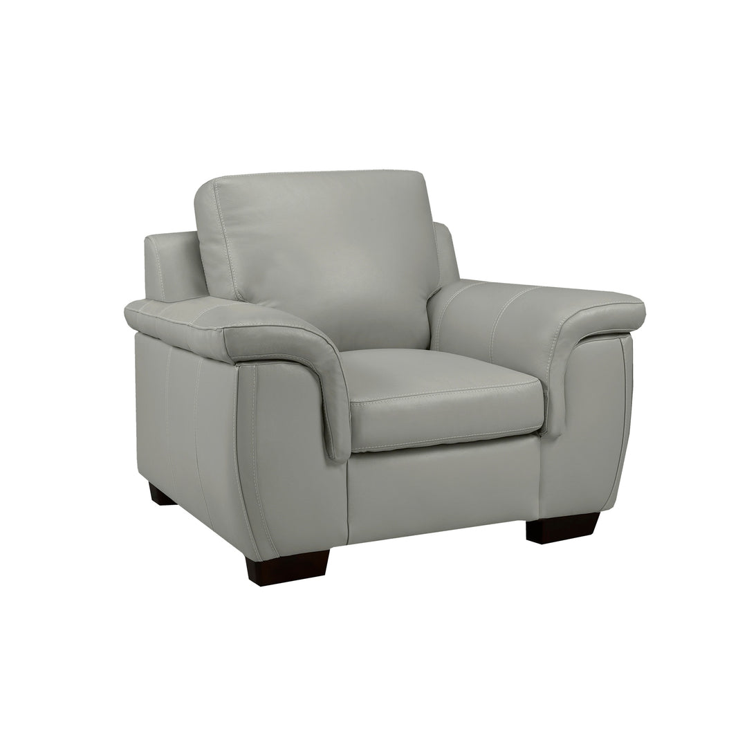 BRISBANE Cloud Grey Leather Sofa