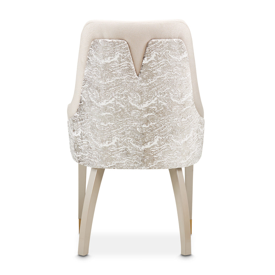 CARMELA Shimmer Ivory Dining Chair - Michael Amini