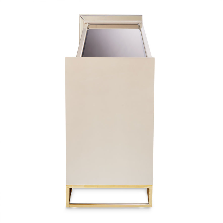 CARMELA Shimmer Ivory Console Table - Michael Amini