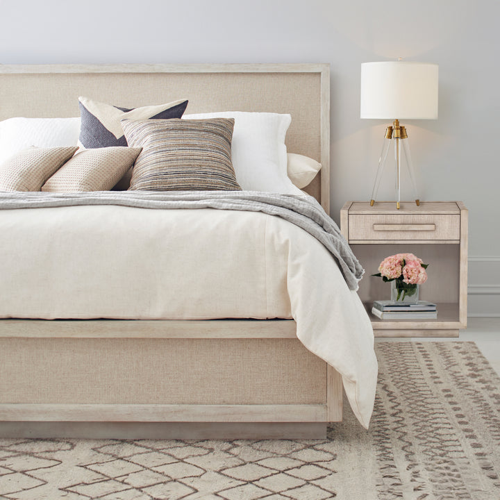 COTIERE Linen Wood Bed