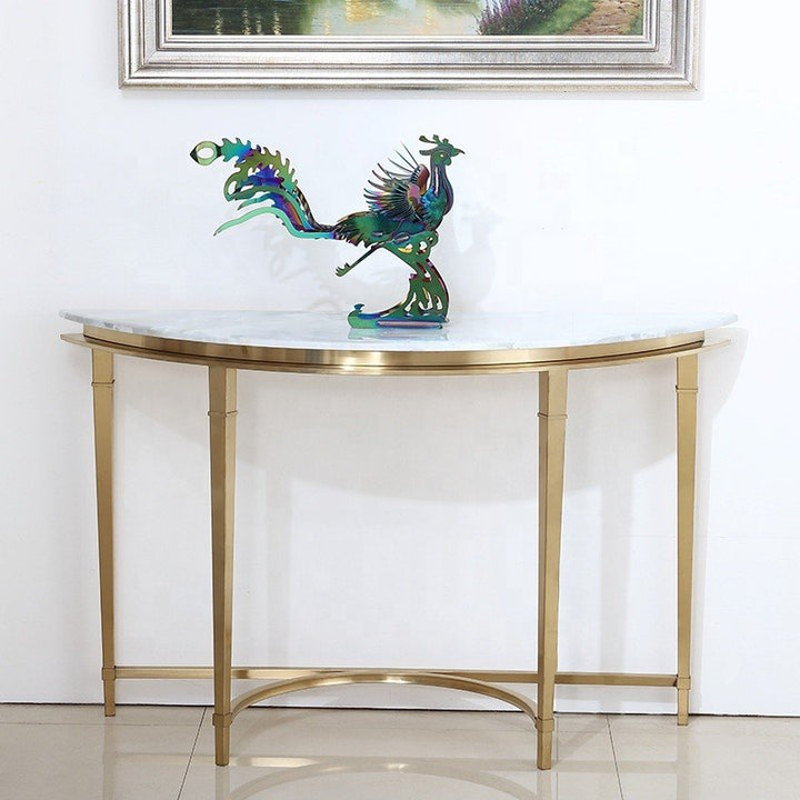 ARC Curved Marble Console Table