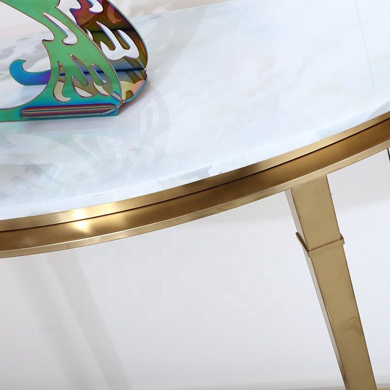 ARC Curved Marble Console Table