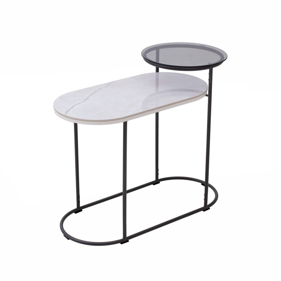 OREO Black & White End Table