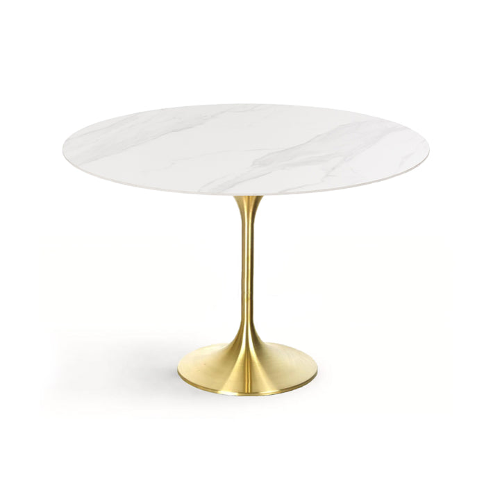 CREED Modular Round Dining Table Ceramic Gold
