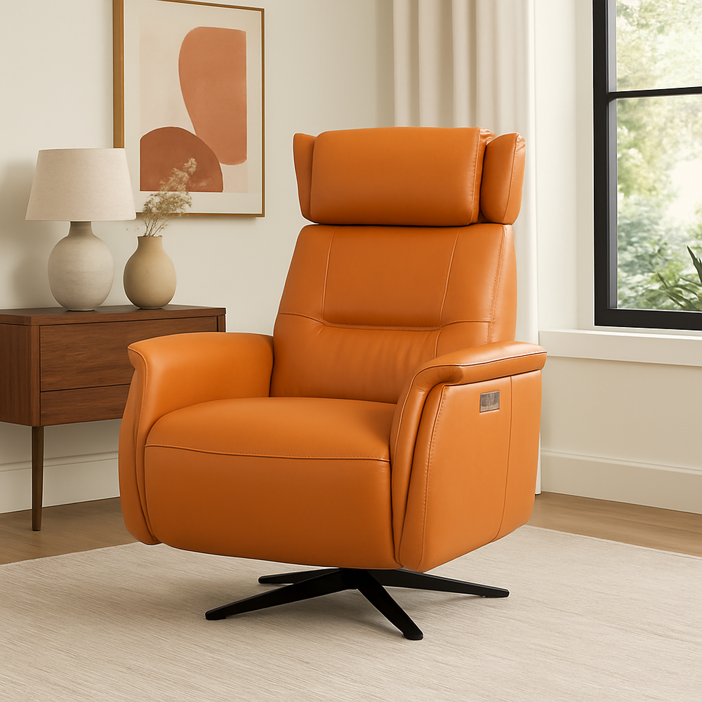 ROLAND Leather Power Motion Sofa Chair