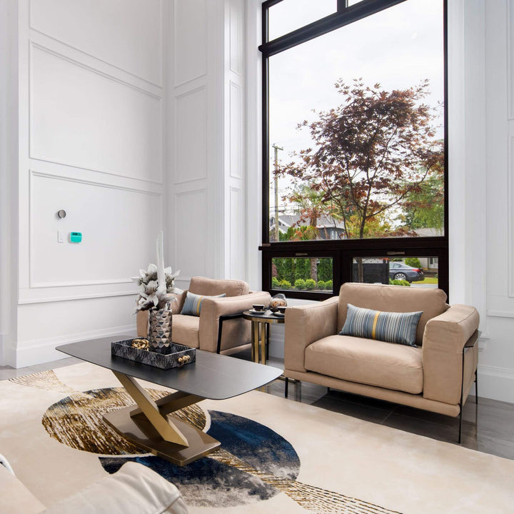 PERRY Full Natural Leather 1 Seater Sofa - Corium Italia