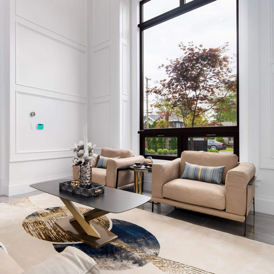PERRY Full Natural Leather 1 Seater Sofa - Corium Italia
