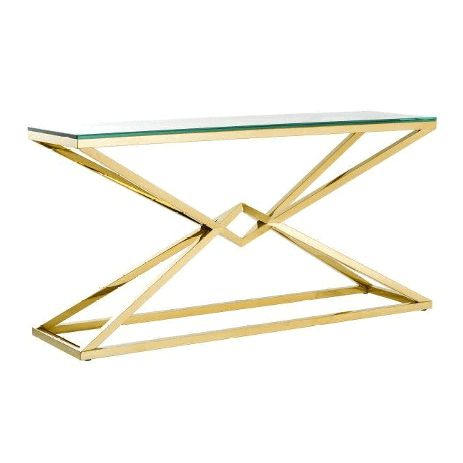 DOHA Tempered Glass Console Table