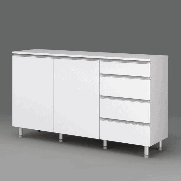 COZNER White Storage Cabinet