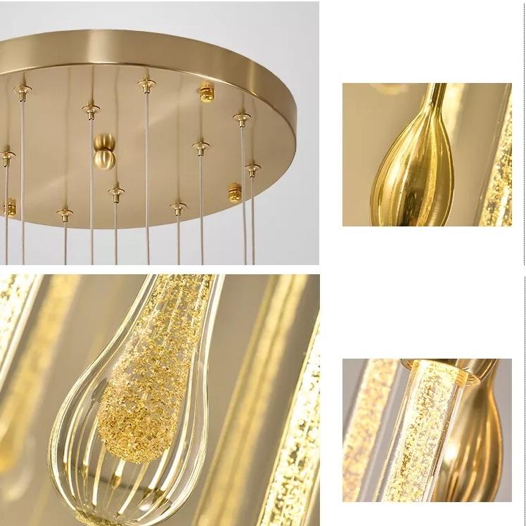 BUDAPEST Waterfall Crystal Pendant Chandelier