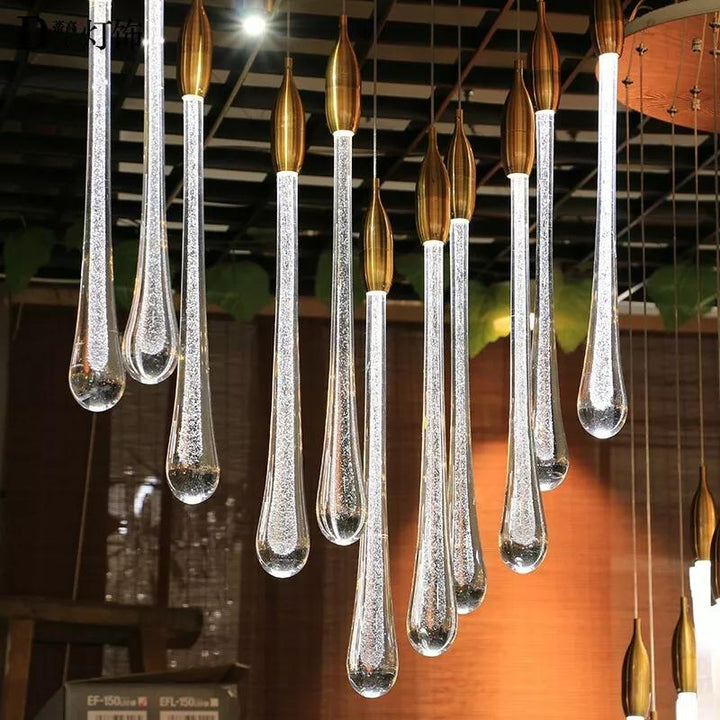 BUDAPEST Waterfall Crystal Pendant Chandelier
