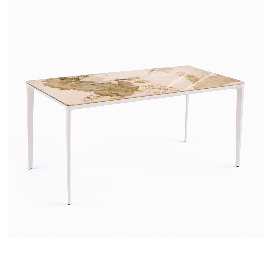 BELINDA Ceramic Dining Table White