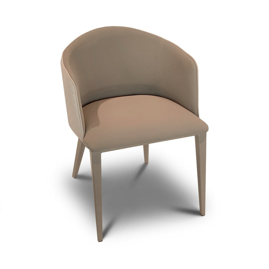 EVELYN Round Back Dining Chair Brown