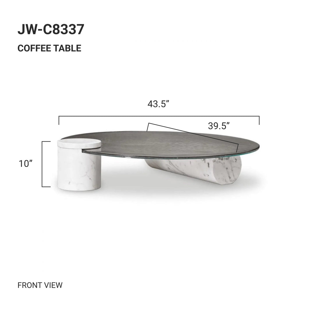 FLAVIA Marble Base Coffee Table