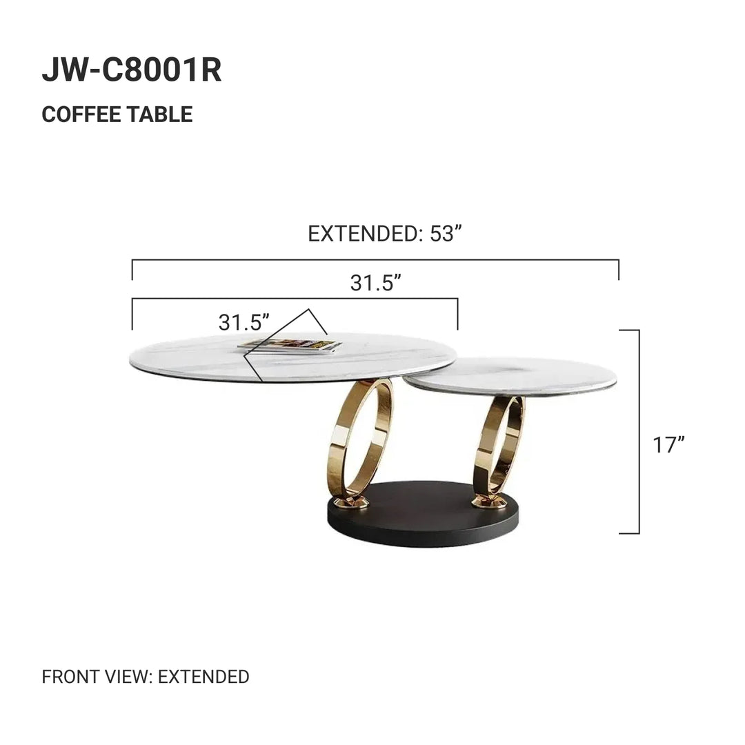 PIVAL Expandable Coffee Table