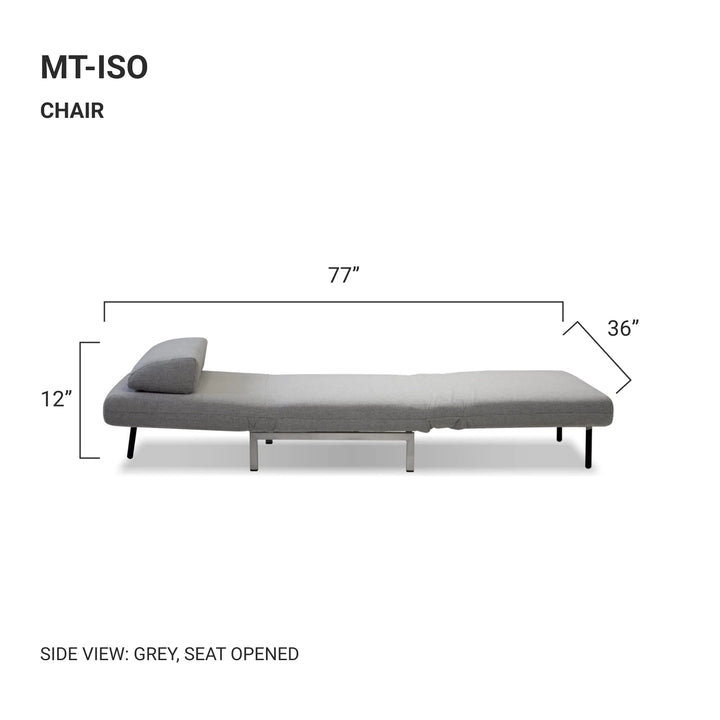 ISO Grey Fabric Sleeper Chair - Mobital