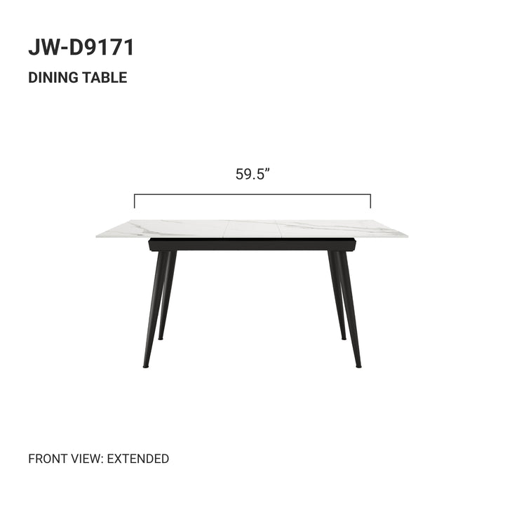 OSWIN Ceramic Extendable Dining Table