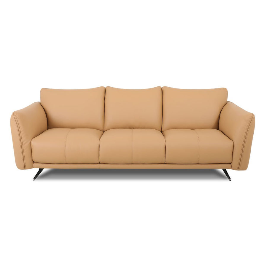 THALIOS Feather-and-Fiber Leather Sofa