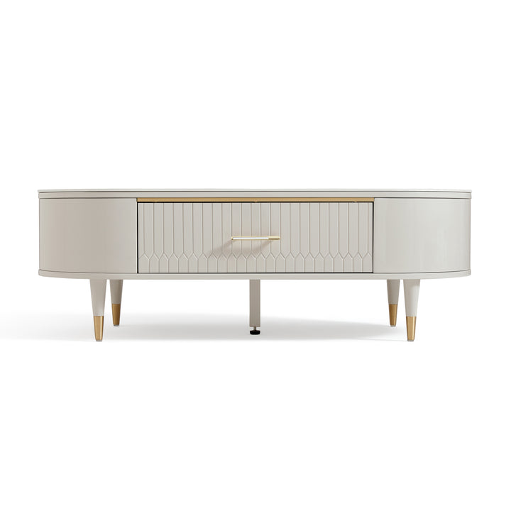 CECILLA Sintered Stone Storage Coffee Table