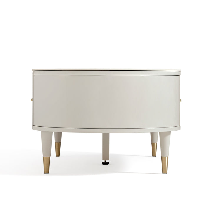 CECILLA Sintered Stone Storage Coffee Table