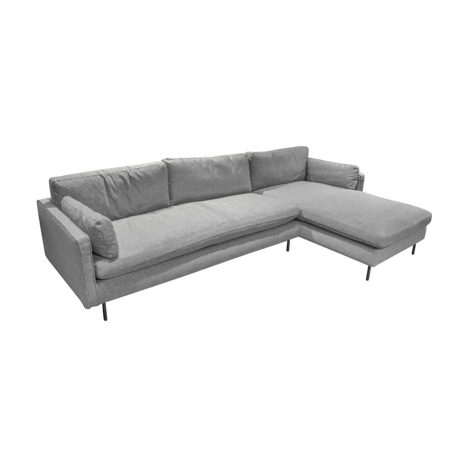 CARSON Gray Fabric Sectional