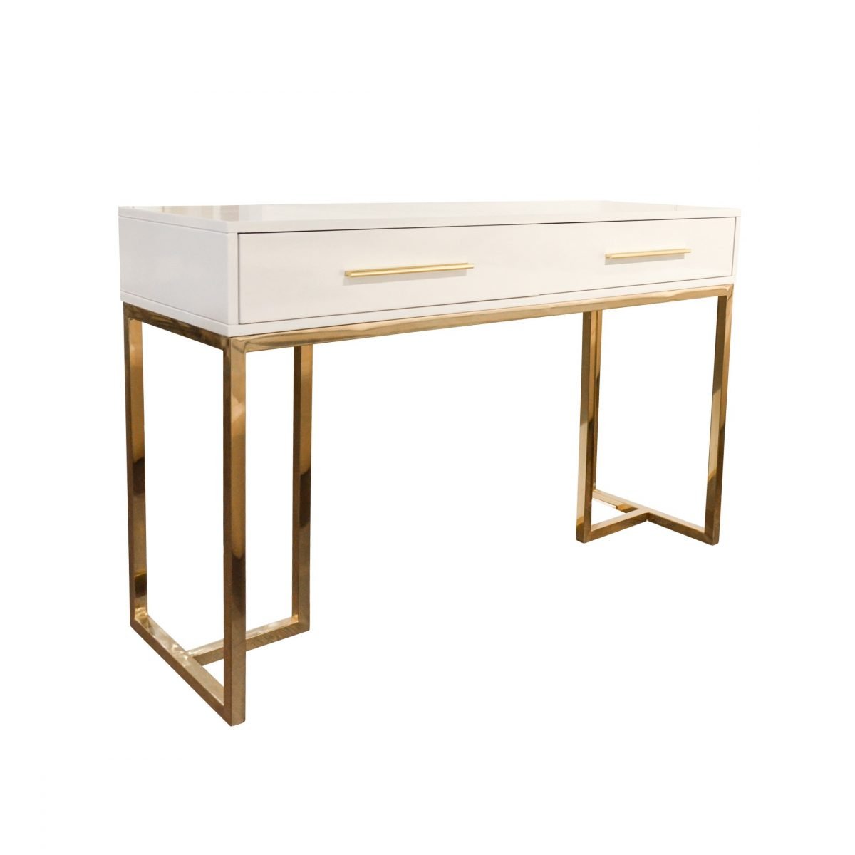 ADELINE White Lacquer Console Table